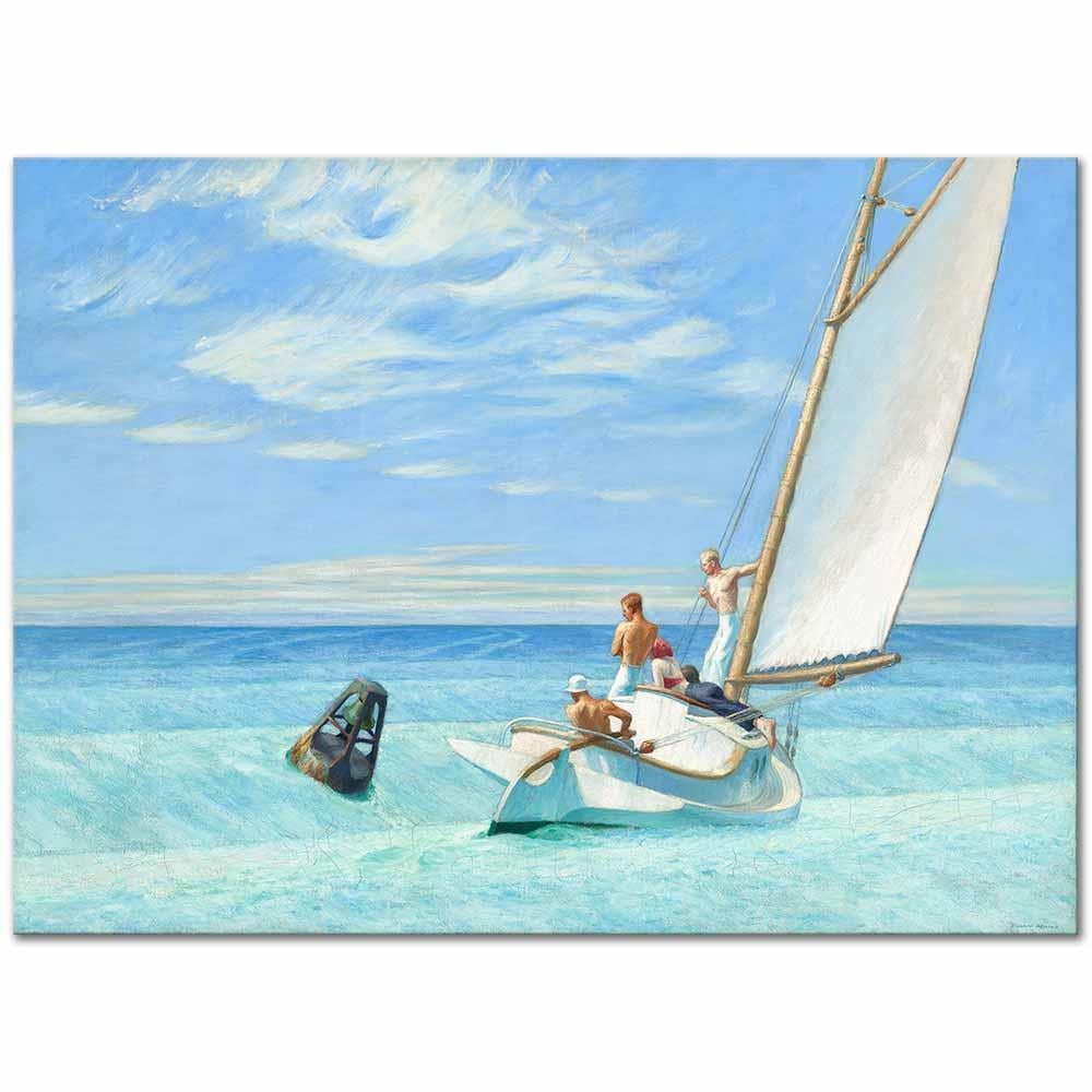 Edward Hopper Dalgalar Kanvas Tablo