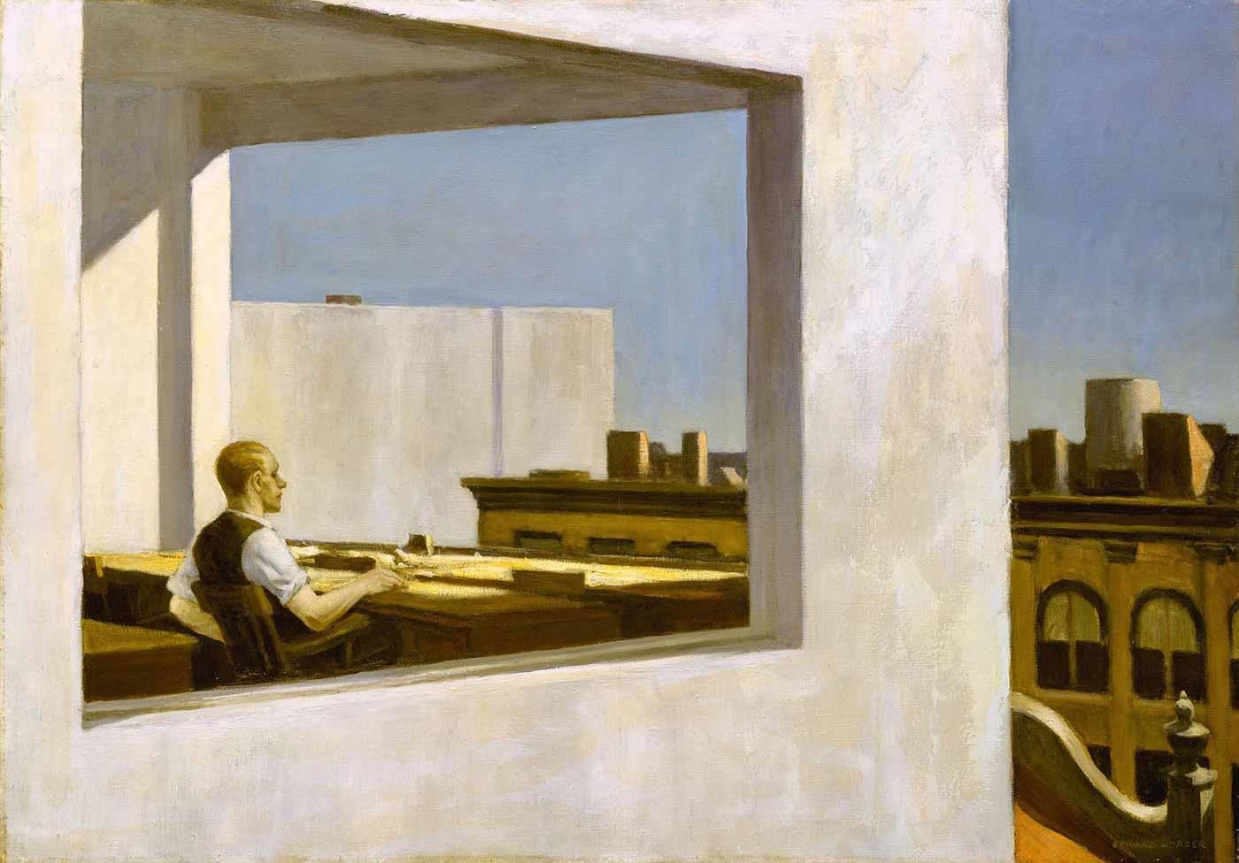 Office in a Small City by Edward Hopper