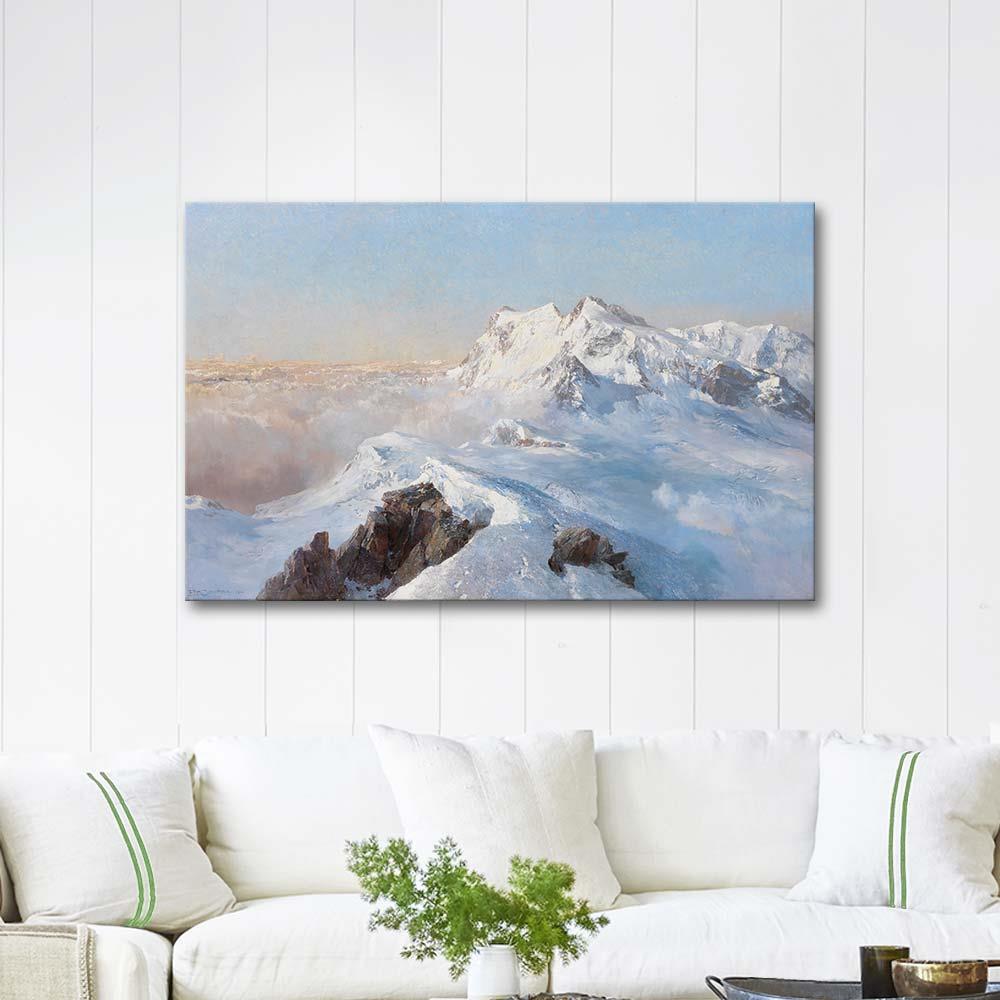 Edward Theodore Compton Über Dem Nebelmeer Art Print