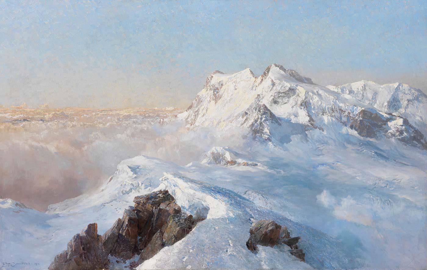 Edward Theodore Compton Über Dem Nebelmeer Art Print