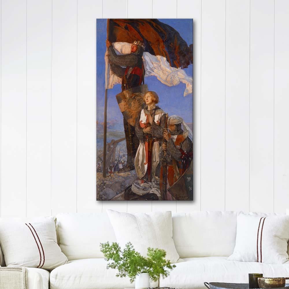 Edwin Austin Abbey Crusaders Sighting Jerusalem Art Print