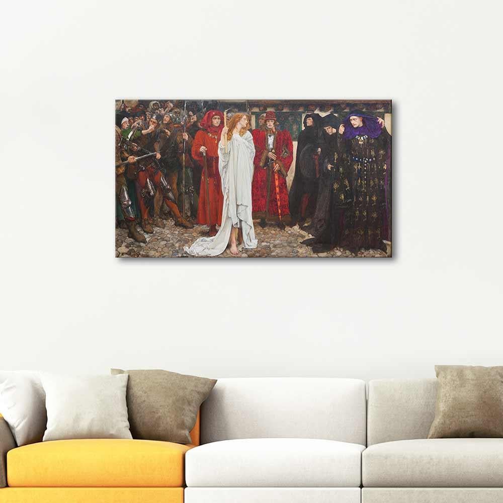 Edwin Austin Abbey Gloucester Düşesi Eleanor'un Kefareti Kanvas Tablo