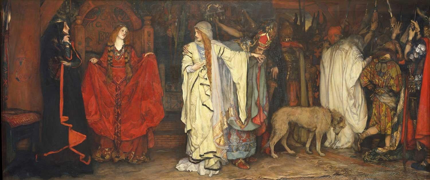 Edwin Austin Abbey Kral Lear Birinci Bölümden Kanvas Tablo