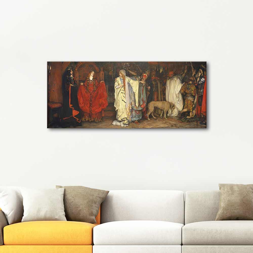 Edwin Austin Abbey Kral Lear Birinci Bölümden Kanvas Tablo