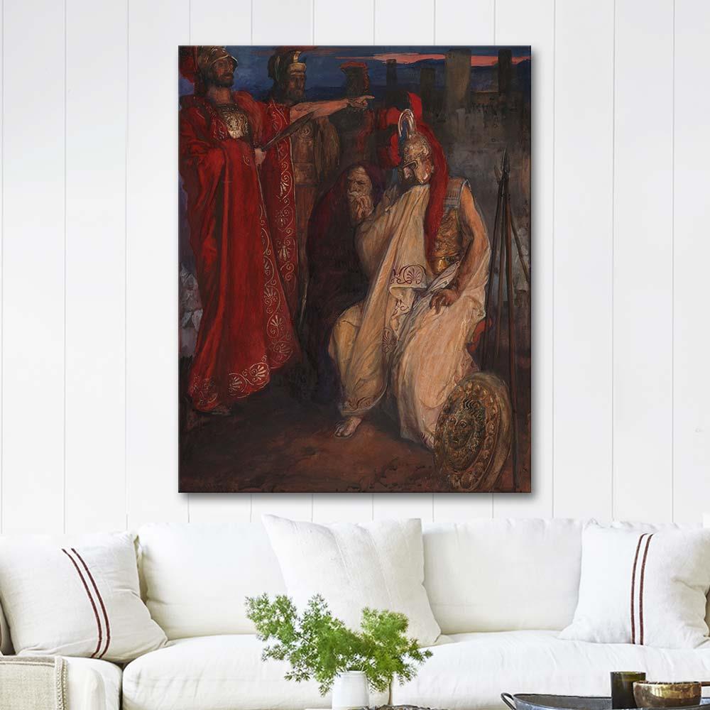 Edwin Austin Abbey Troilus and Cressida, Before Agamemnon's Tent Art Print