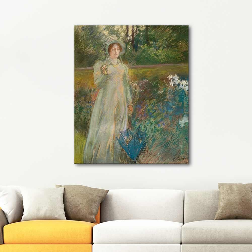 Edwin Austin Abbey Woman in the Garden Art Print