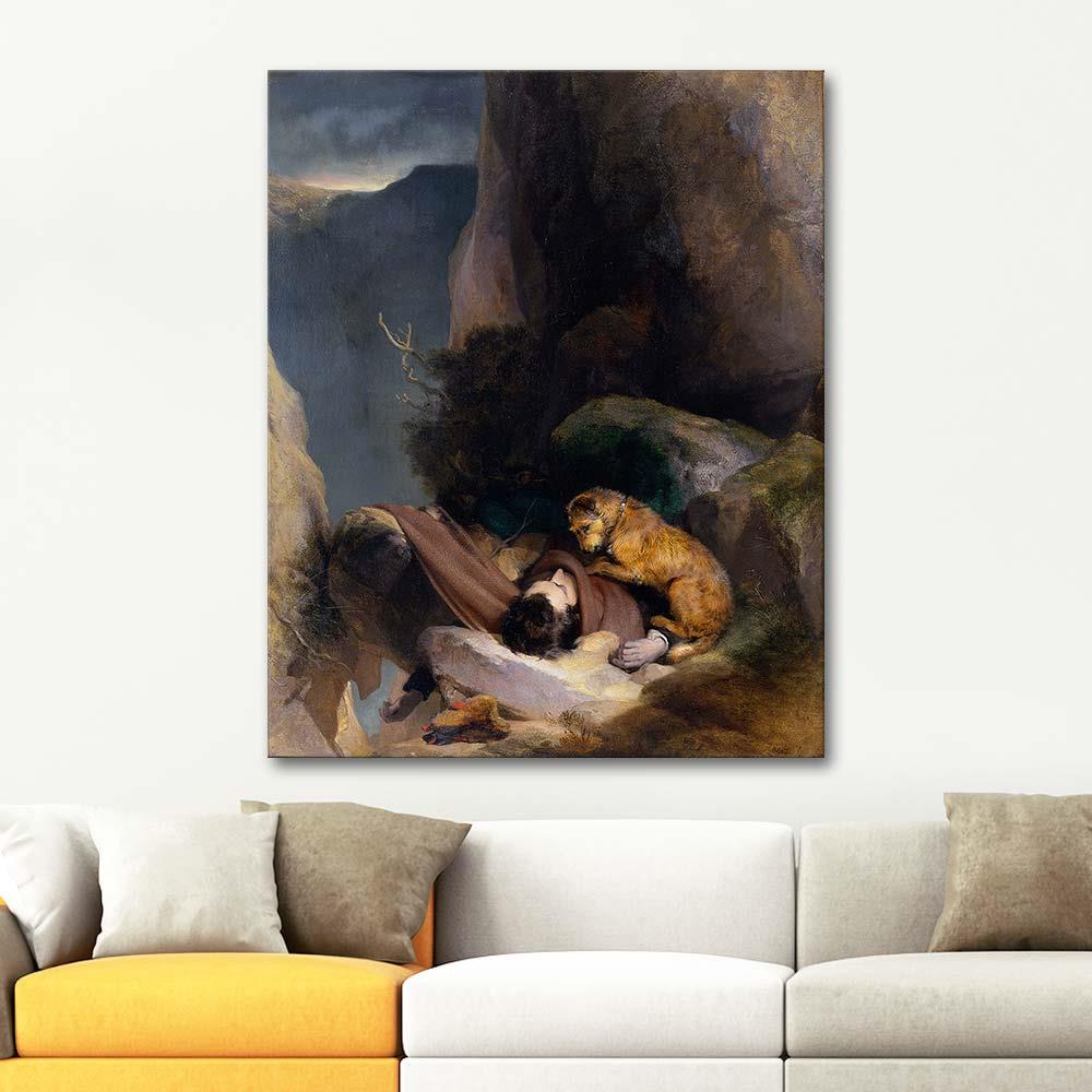 Edwin Henry Landseer Bağlılık Kanvas Tablo