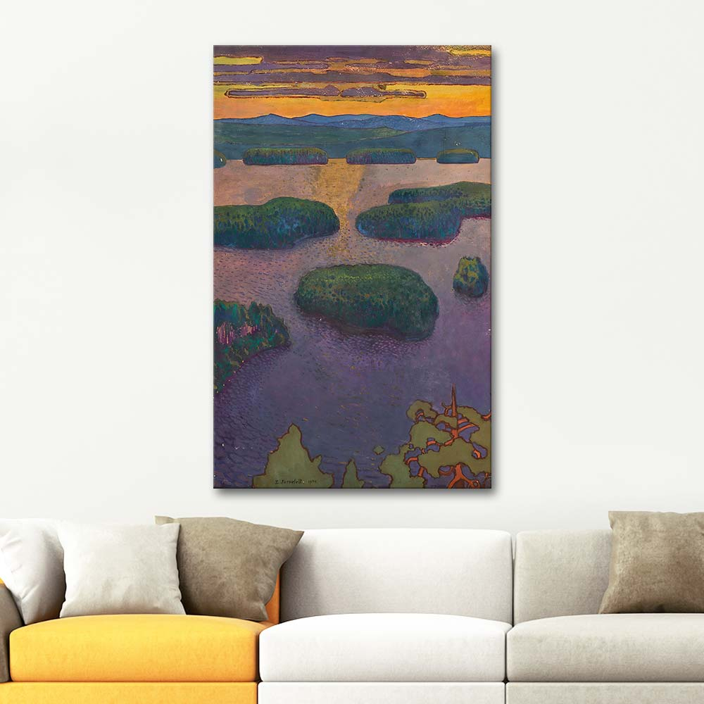Eero Järnefelt Sunset Over A Lake Art Print