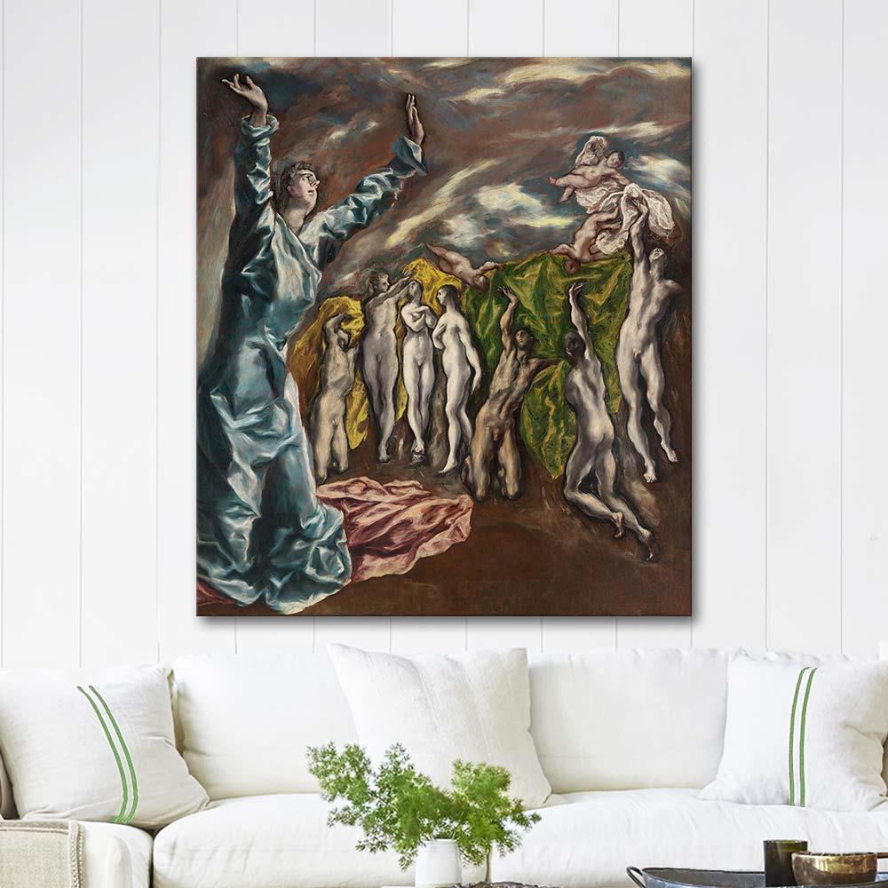 El Greco The Vision of Saint John Art Print