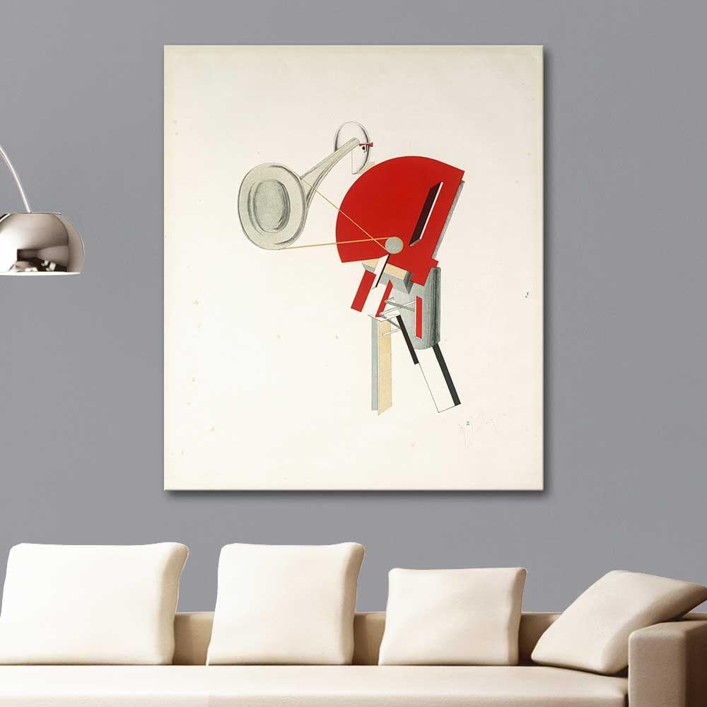 El Lissitzky Anonsçular Kanvas Tablo