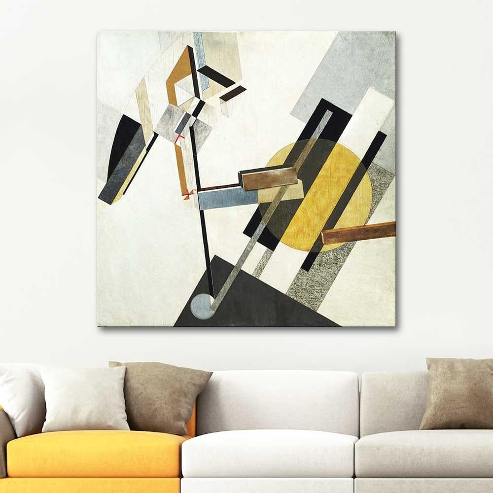 El Lissitzky Yeterlilik Kanvas Tablo