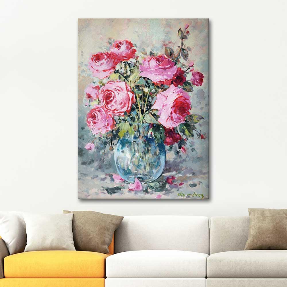 Elci Erdiren A Bouquet of Pink Roses Art Print