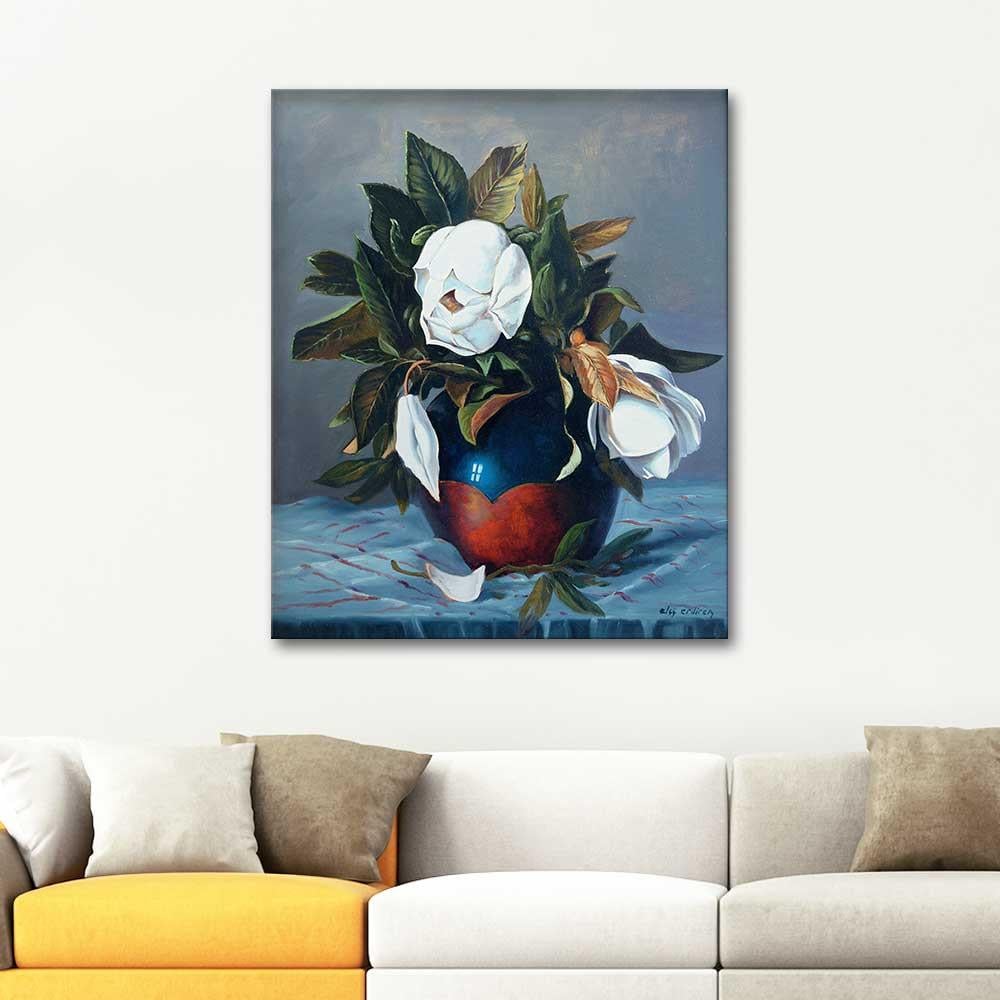 Elci Erdiren Magnolias in a Vase Art Print