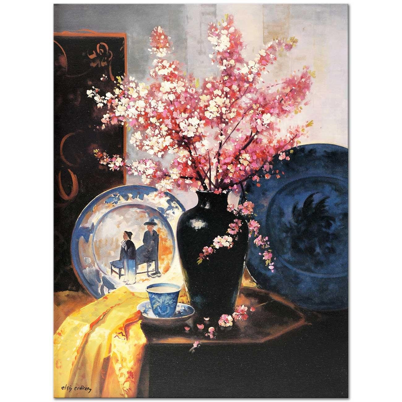 Spring Flowers in a Vase by Elçi Erdiren