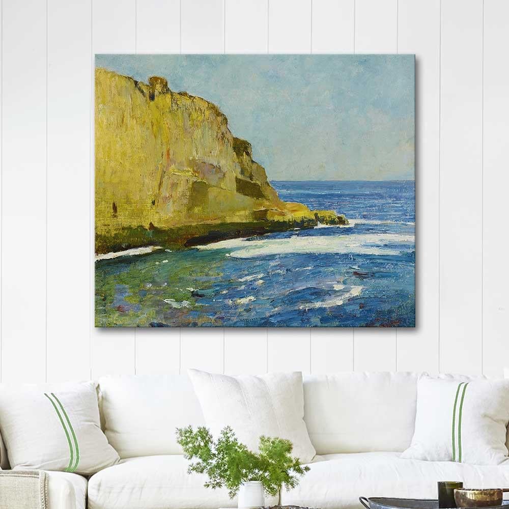 Emil Carlsen Bald Head Cliff, York, Maine Art Print