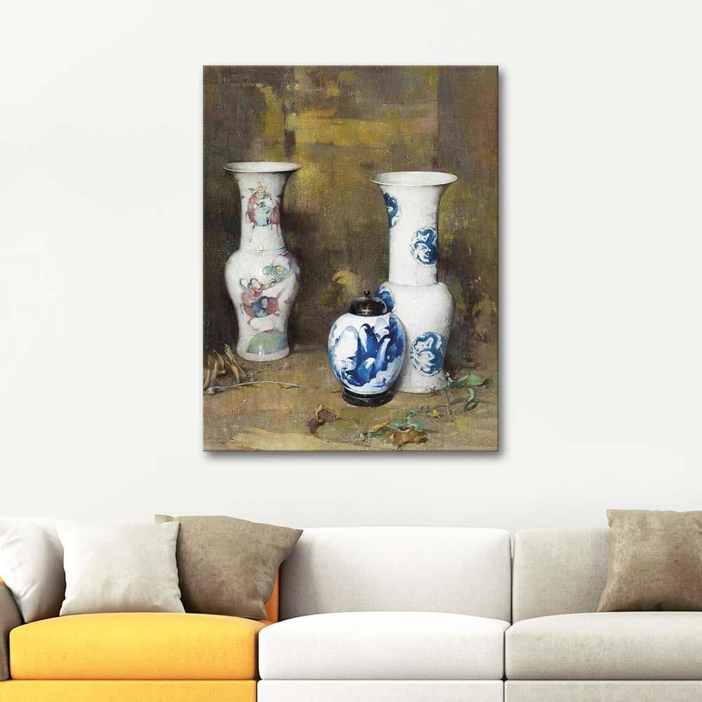 Emil Carlsen Ming Vases Art Print