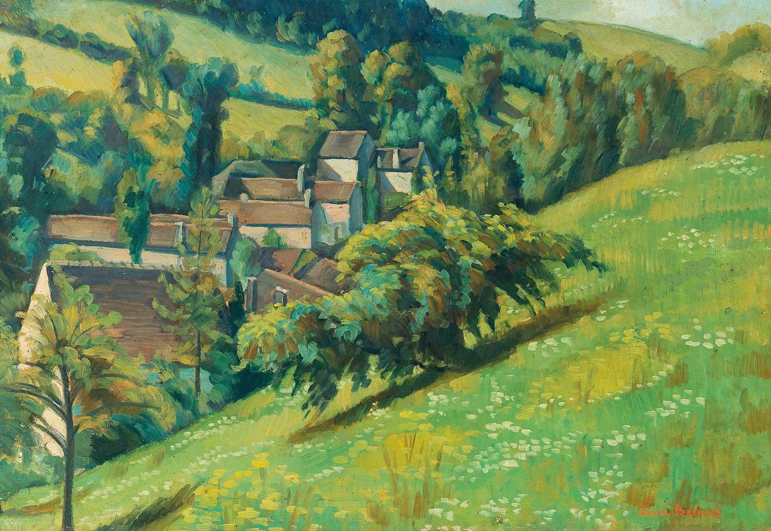 A View of Molosmes Emile Bernard