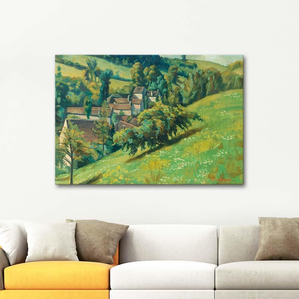 Emile Bernard A View of Molosmes Art Print