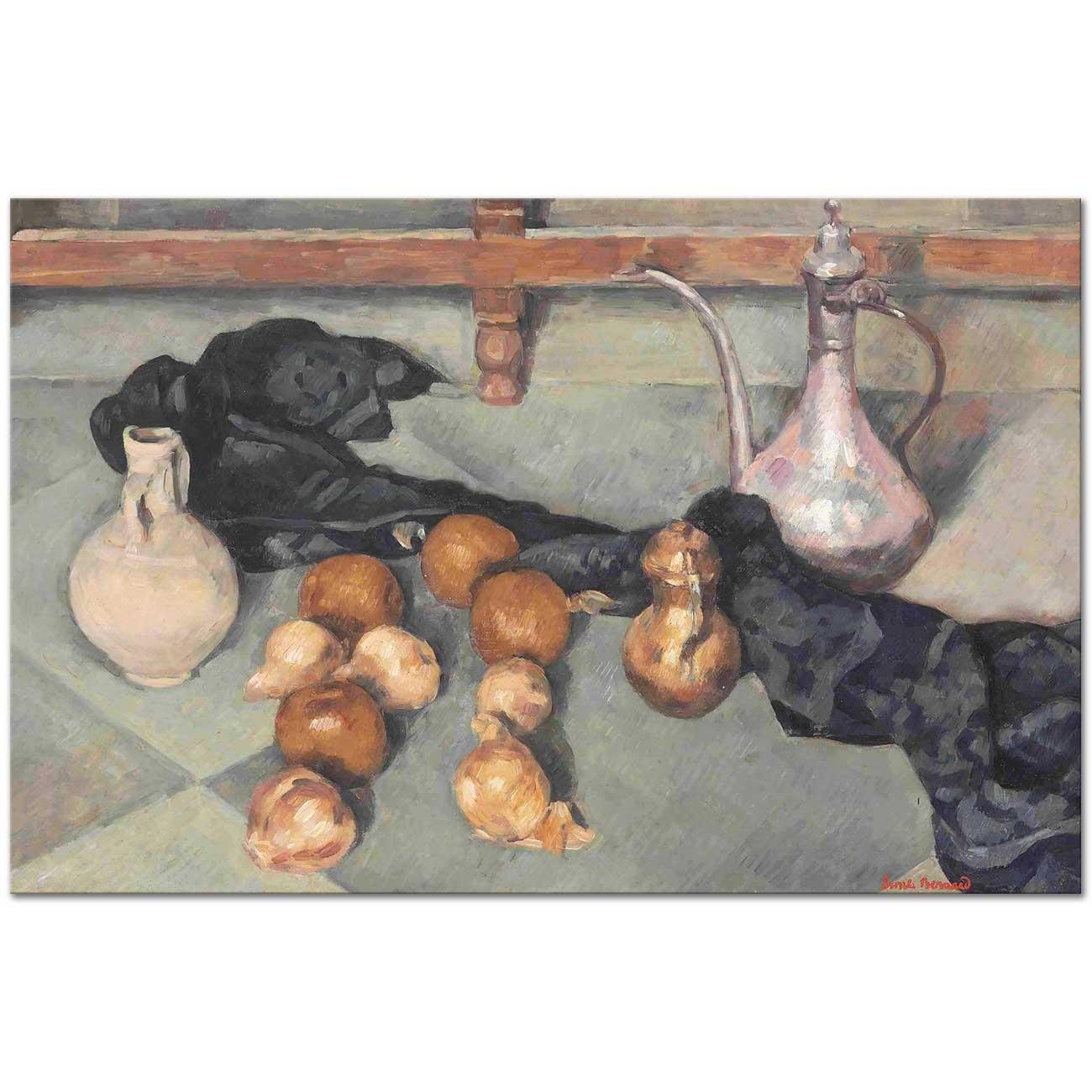 Still Life with Pitcher and Onions by Emile Bernard