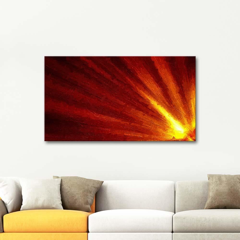 Enerjik Salınım Kanvas Tablo