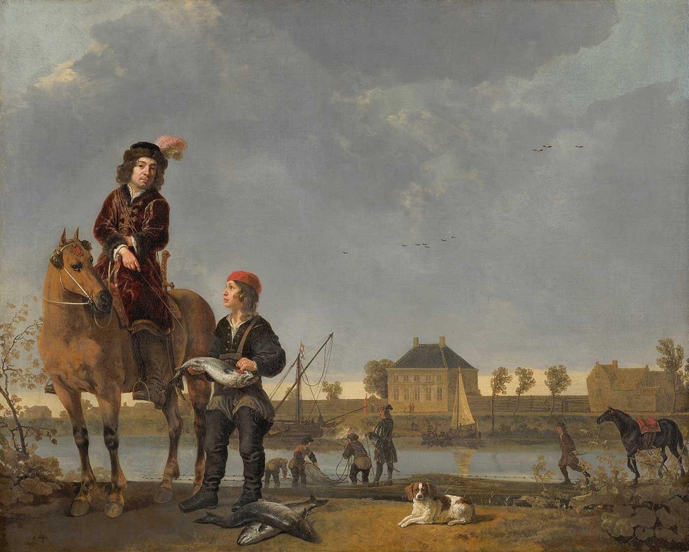 Equestrian Portrait of Pieter de Roovere by Aelbert Cuyp