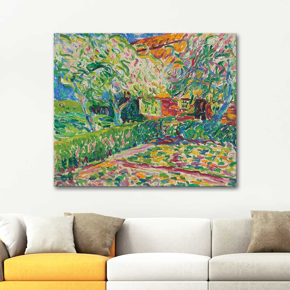 Erich Heckel Blossoming Apple Trees Art Print