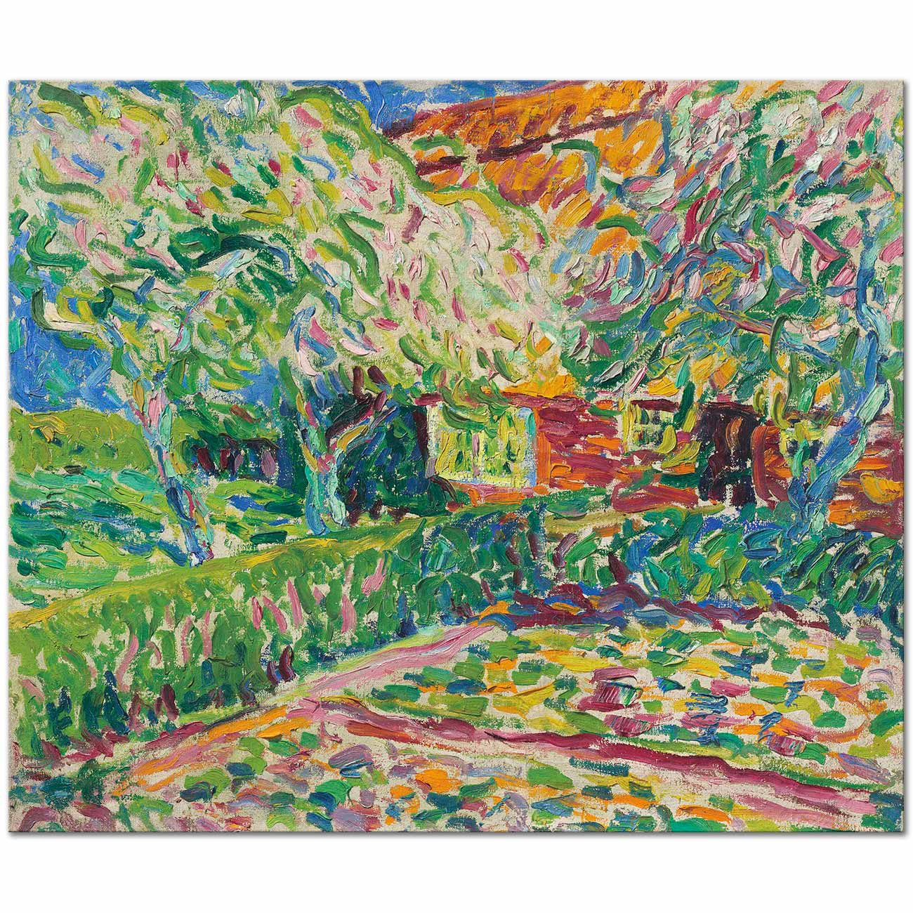Erich Heckel Blossoming Apple Trees Art Print