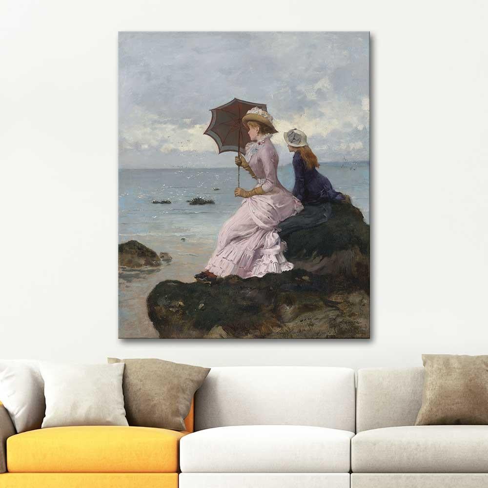 Ernest Ange Duez On the Cliff Art Print