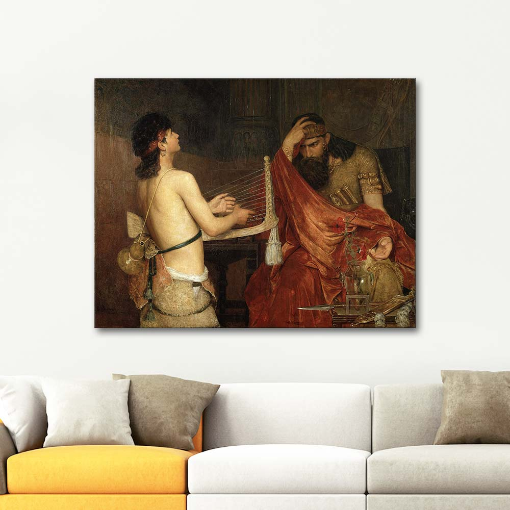 Ernst Josephson David And Saul Art Print