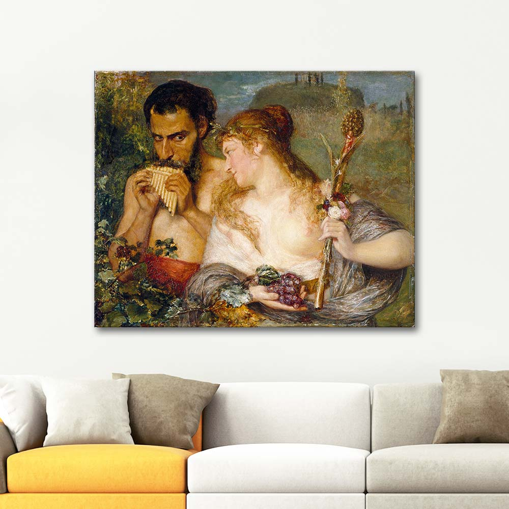 Ernst Josephson Nymph And Faun Art Print