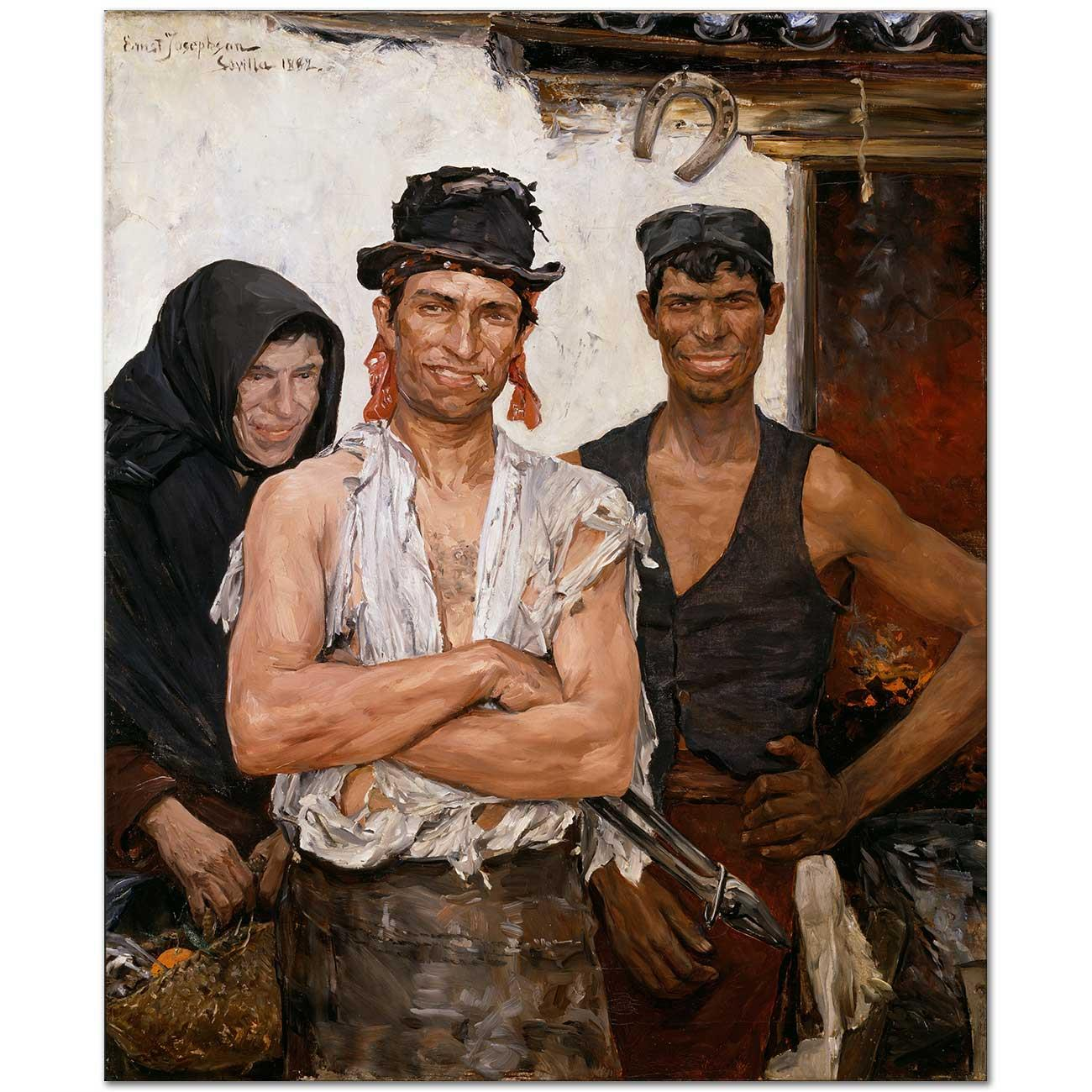 Spanish Blacksmiths by Ernst Josephson