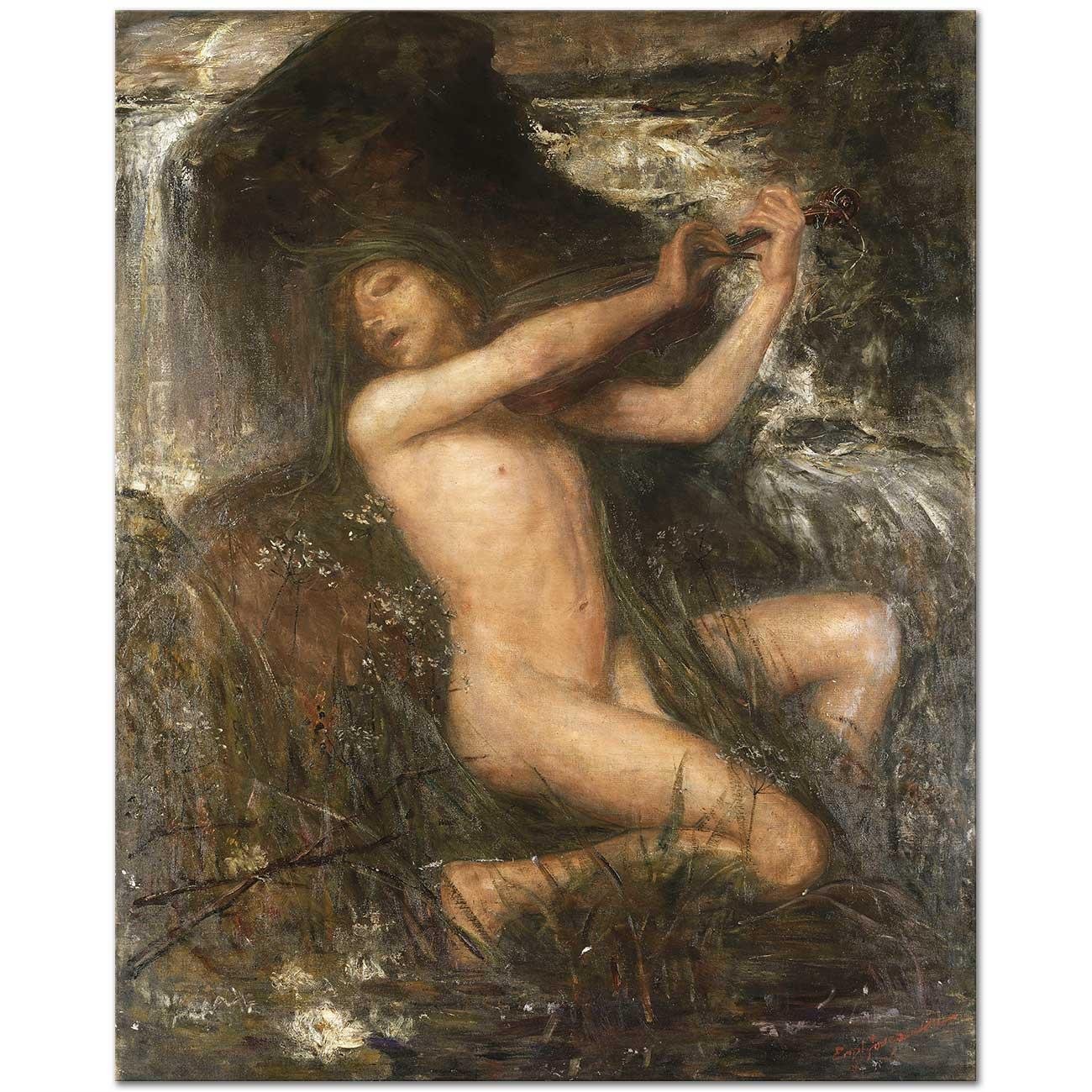Ernst Josephson Der Nix Kanvas Tablo