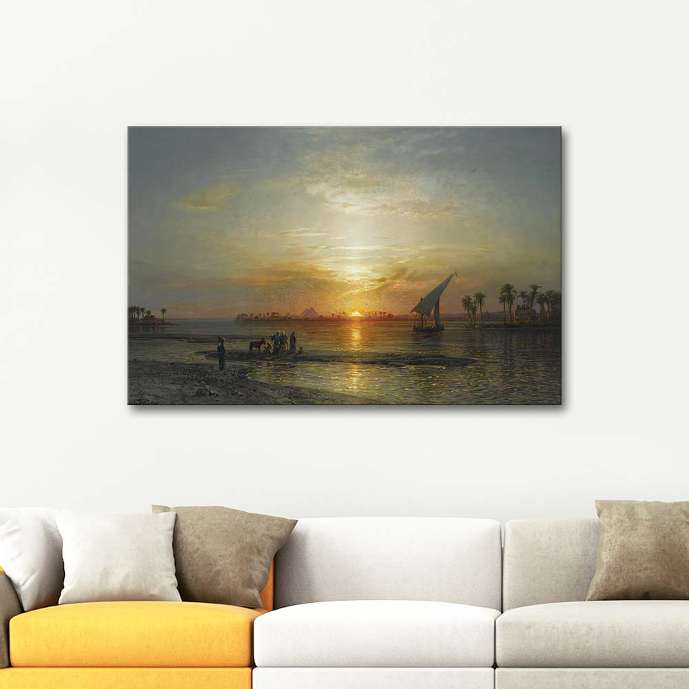 Ernst Koerner Afterglow In The Egyptian Evening Sky Art Print