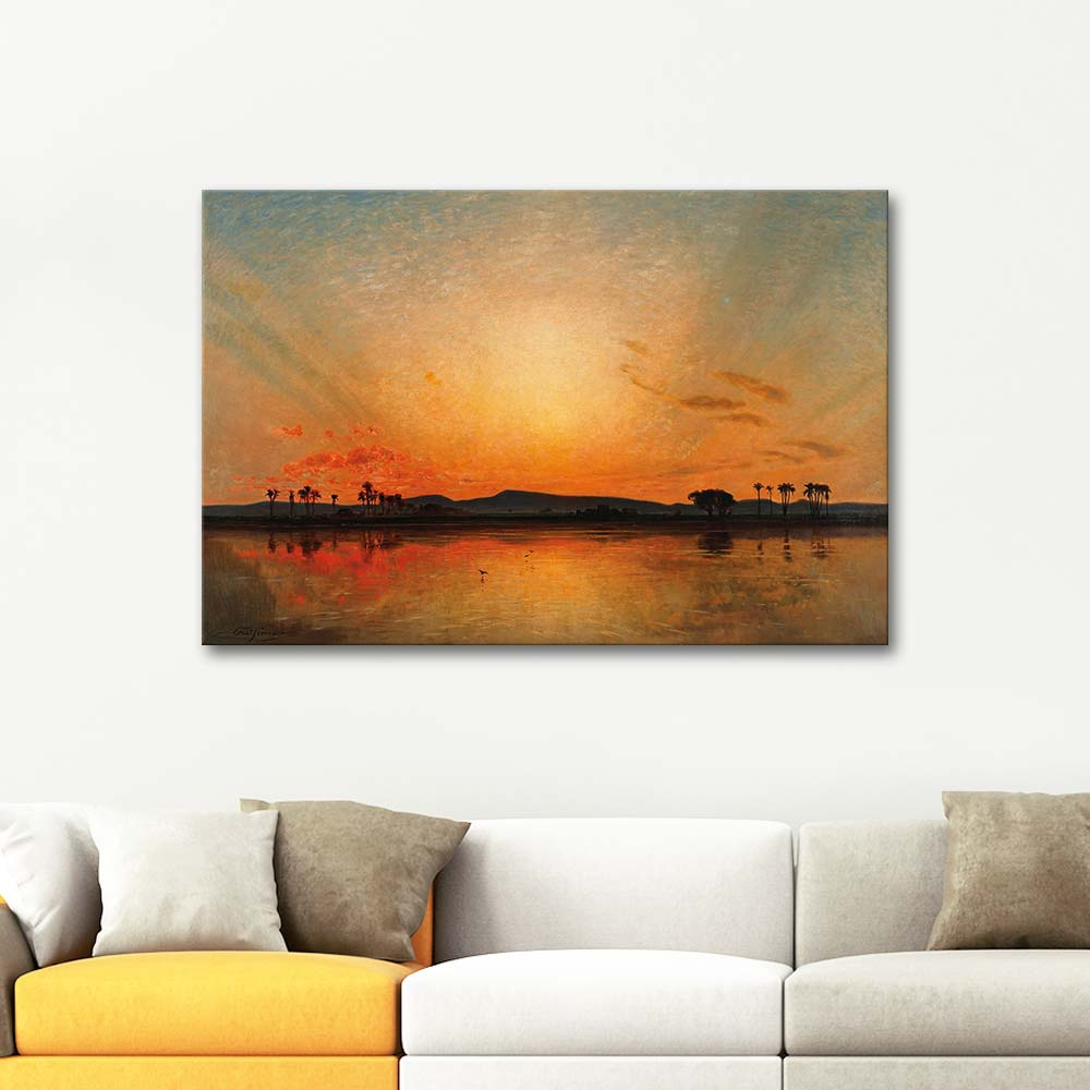 Ernst Koerner Afterglow In The Egyptian Evening Sky Art Print