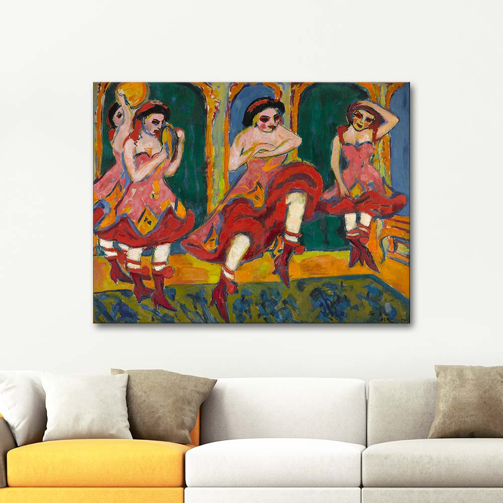 Ernst Ludwig Kirchner Czardas Dancers Art Print