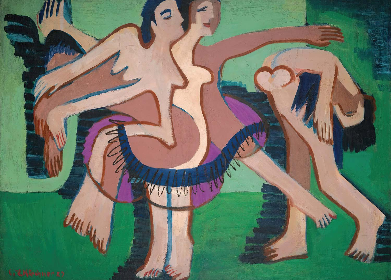 Ernst Ludwig Kirchner Dance Group Art Print
