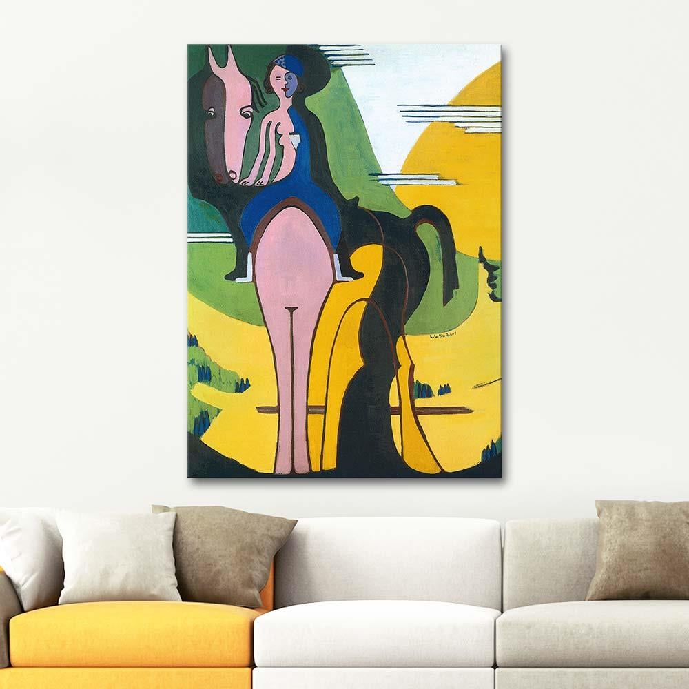 Ernst Ludwig Kirchner Kadın Binici Kanvas Tablo