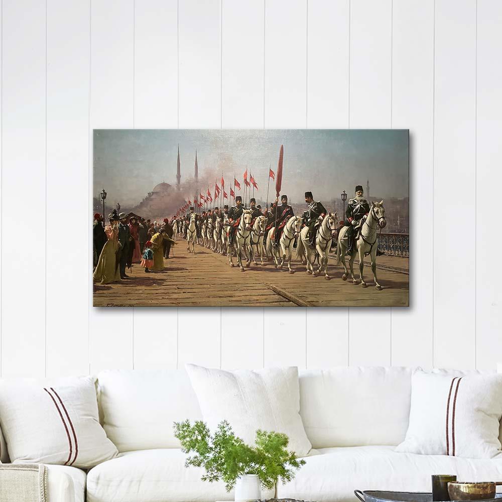 Ertugrul Cavalry Regiment by Fausto Zonaro as Art Print