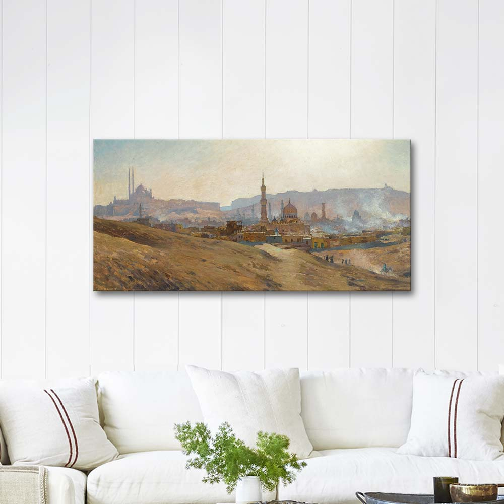 Etienne Dinet View to Cairo Art Print
