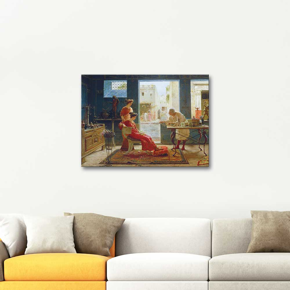 Ettore Forti Jewelers Shop in Pompei Art Print