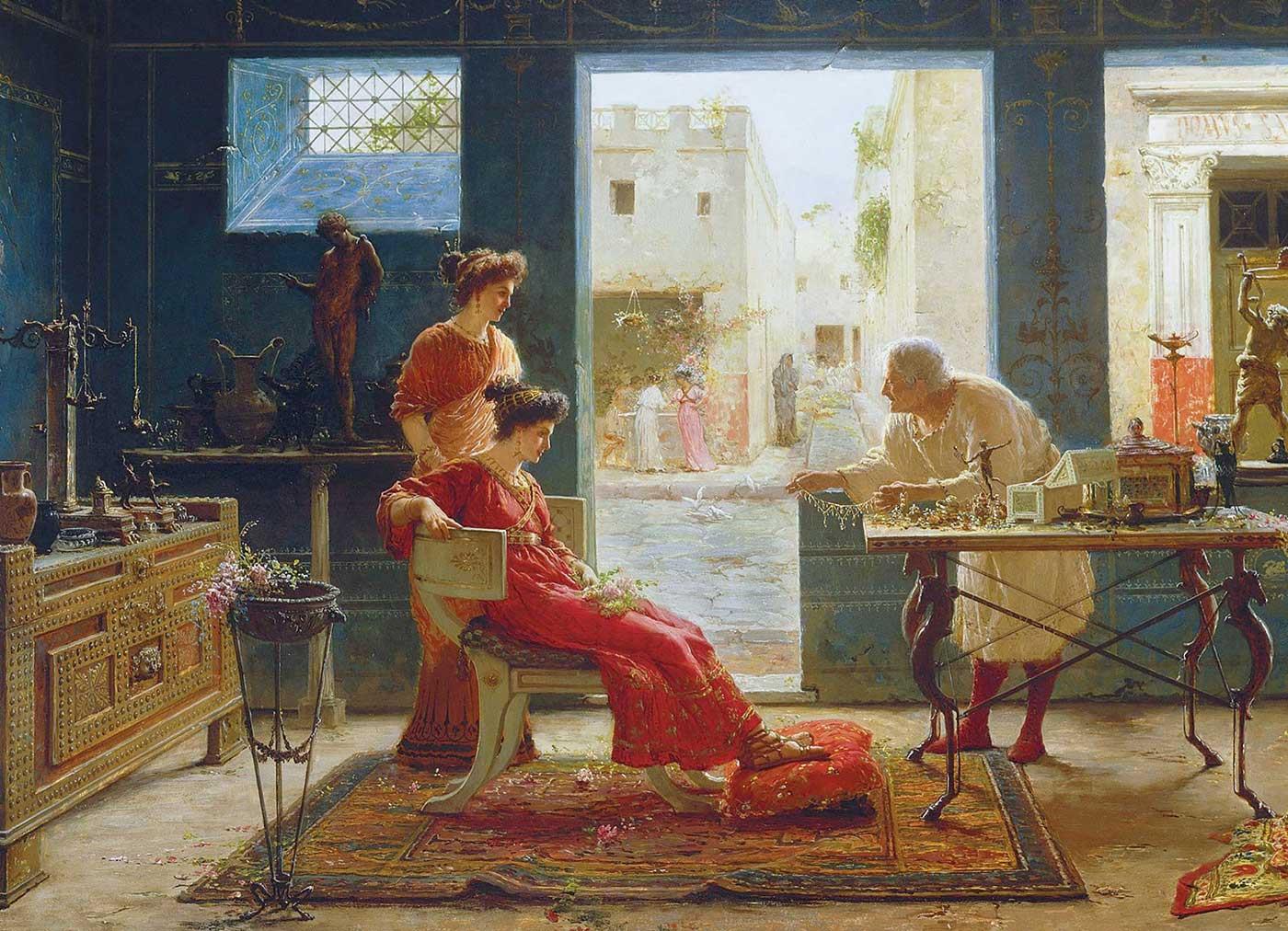 Jewelers Shop in Pompei by Ettore Forti