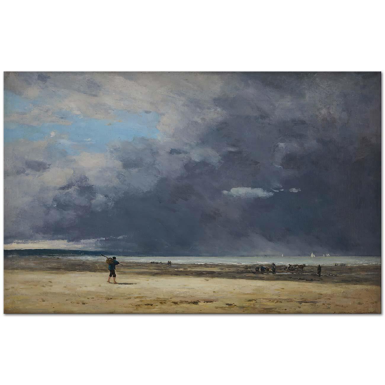 Deauville, Marée Basse by Eugene Boudin