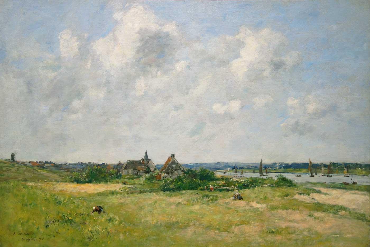 Sand Dunes Etaples by Eugene Boudin