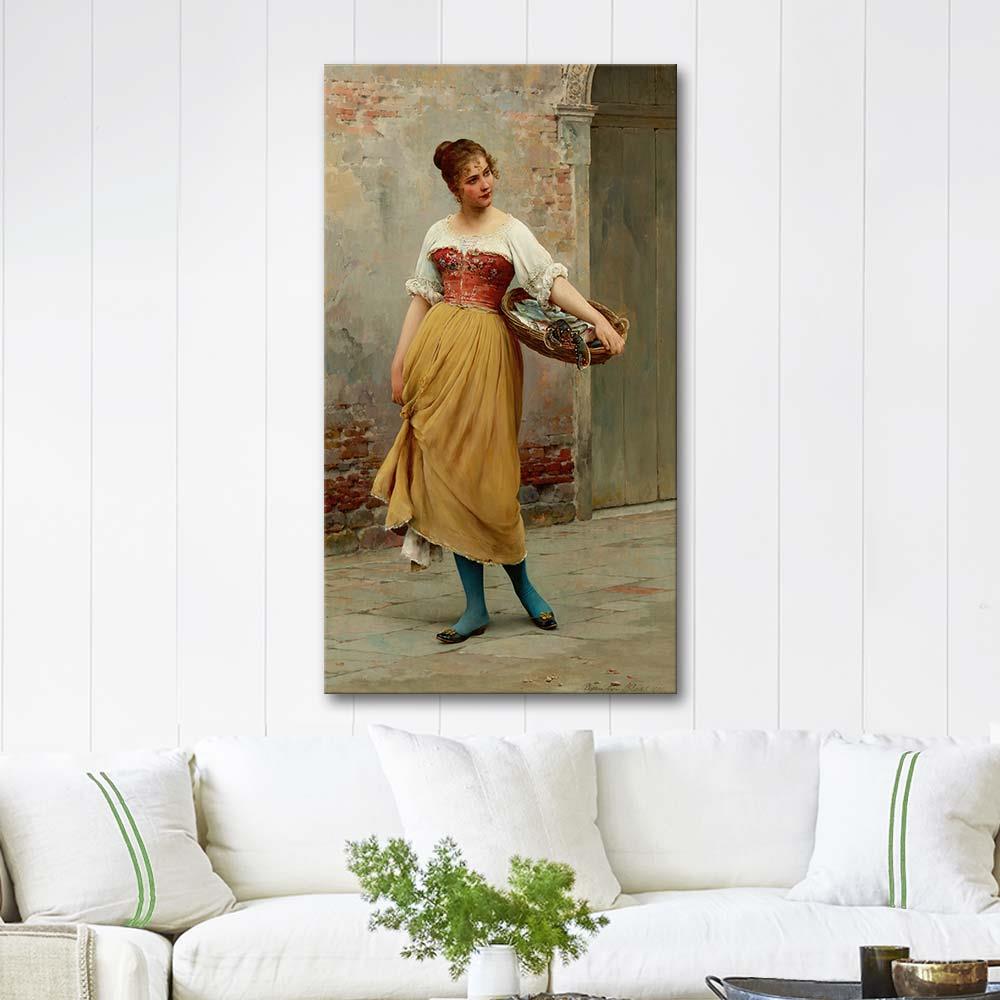 Eugene de Blaas A Good Catch Art Print