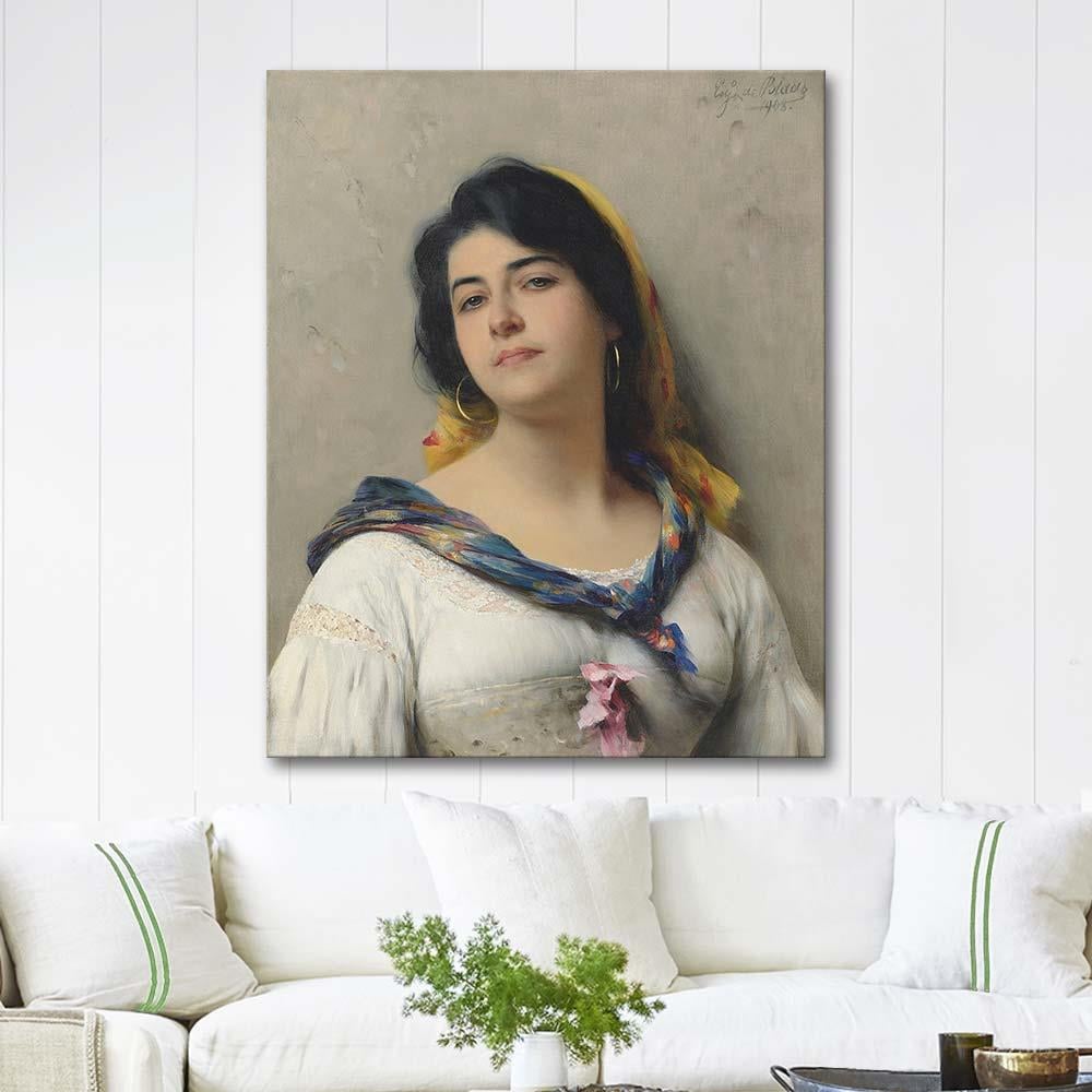 Eugene de Blaas A Young Beauty Art Print