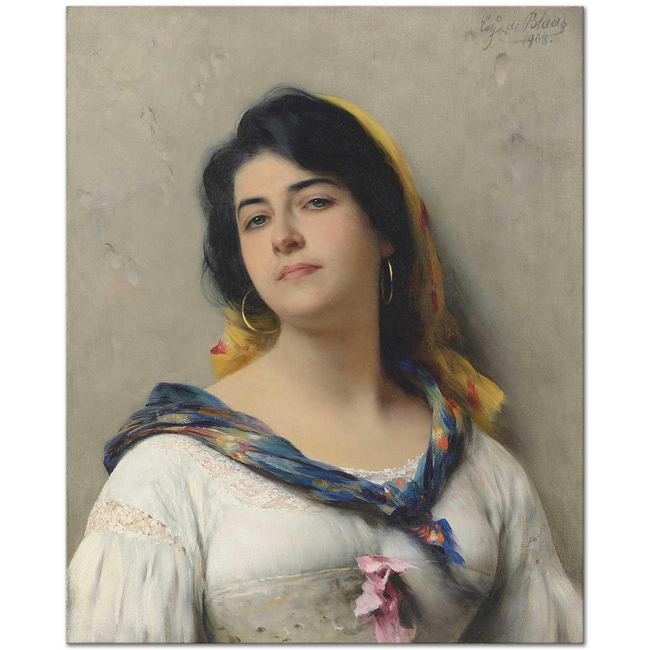 A Young Beauty by Eugene de Blaas