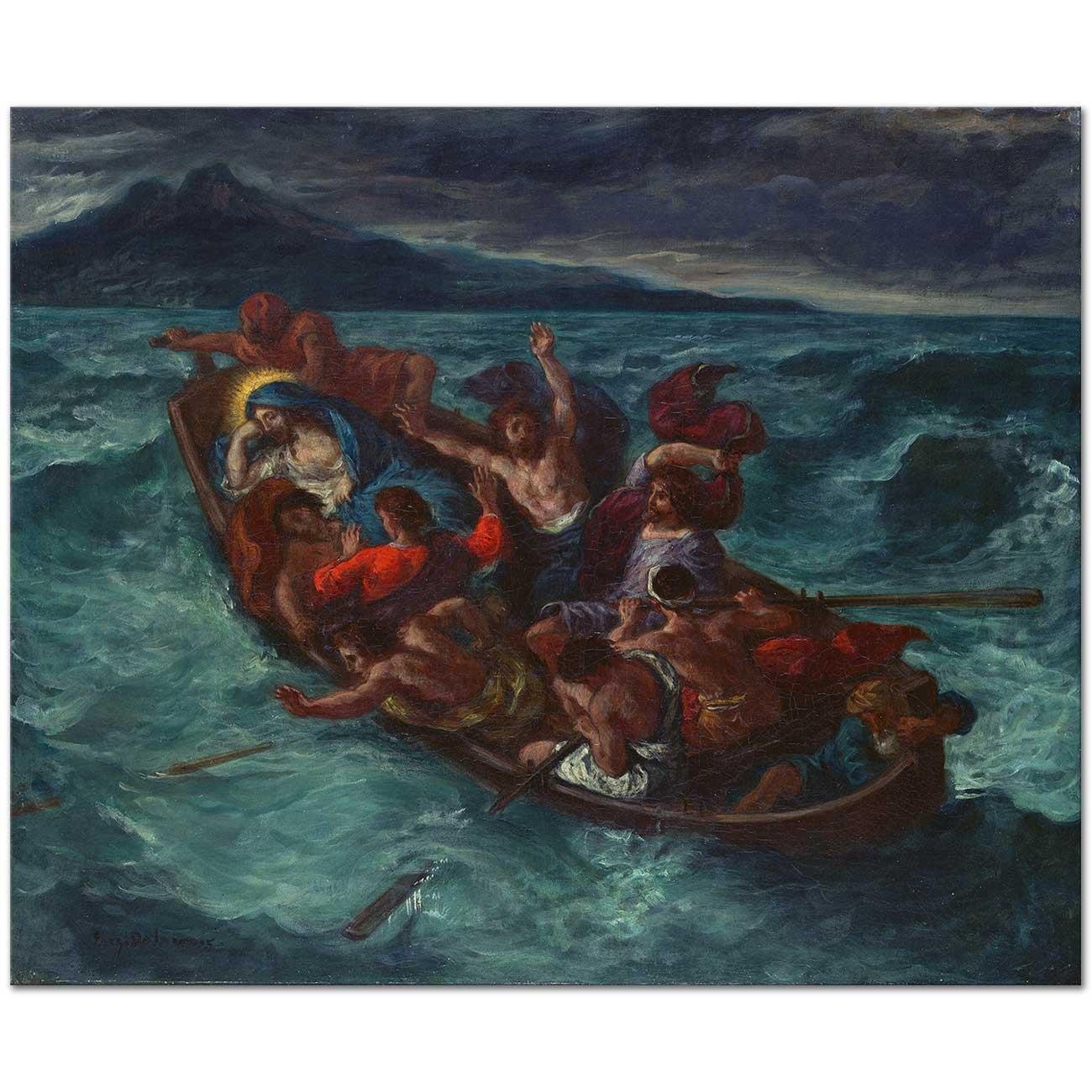 Christ Asleep during the Tempest by Eugene Delacroix
