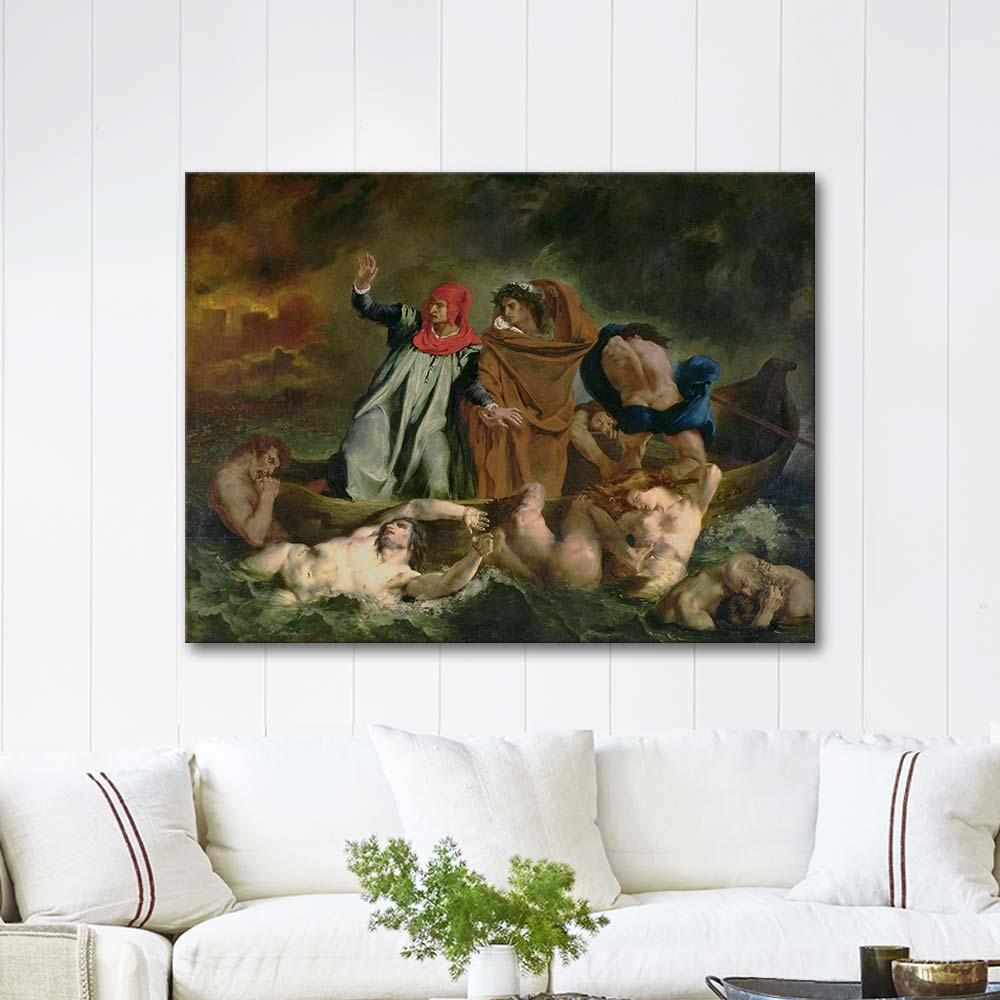 Eugene Delacroix The Barque of Dante Art Print