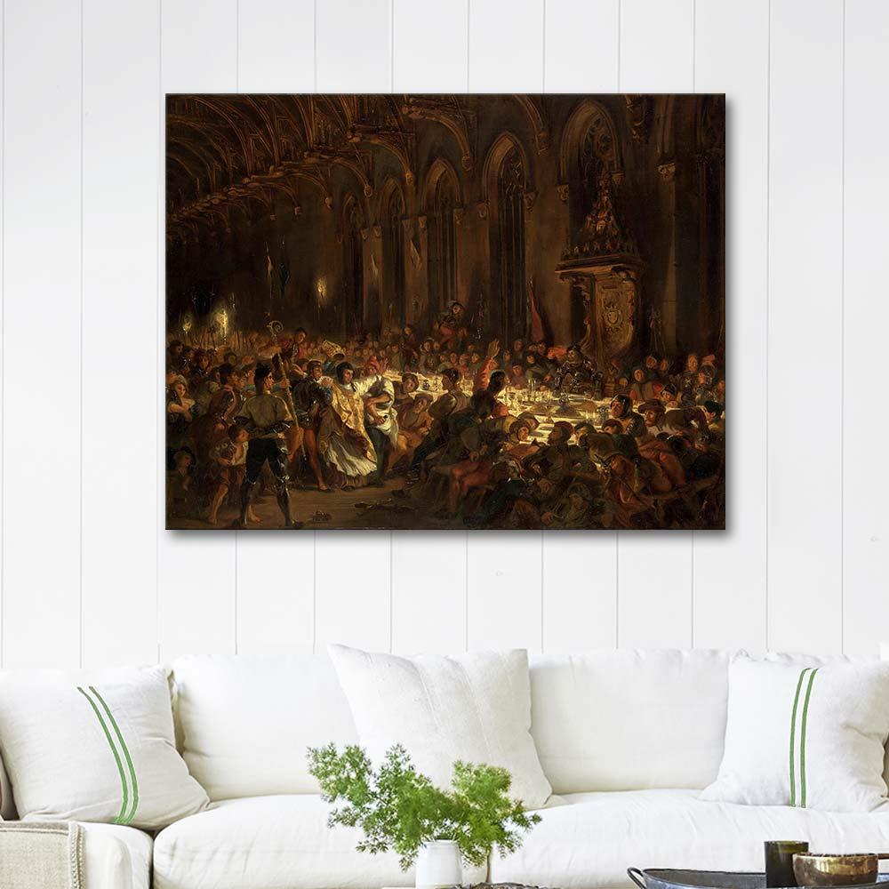 Eugene Delacroix The Murder of the Bishop of Liege Art Print