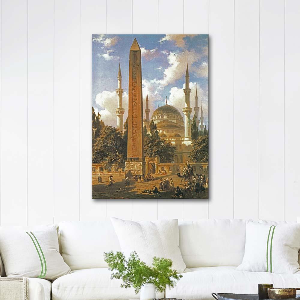 Eugene Flandin Hippona Column Constantinople Art Print